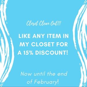 Closet clean out sale!